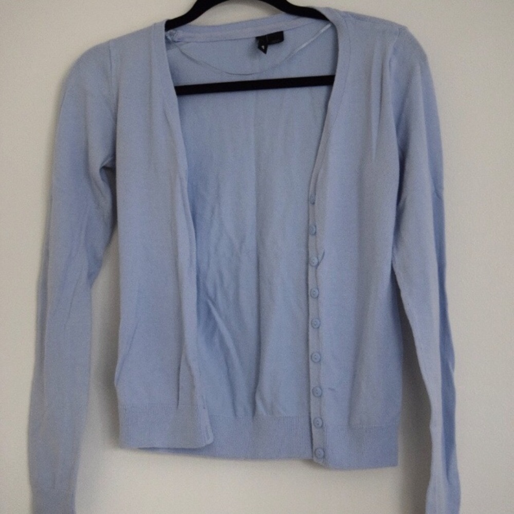 H&M DIVIDED Light Pastel Blue Buttoned Cardigan